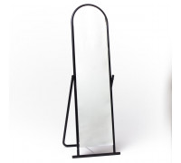 4М-E (черный муар) Зеркало напольное, 450х420х1330H, зеркальное полотно 1275х321х3мм