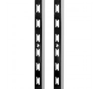 A009-1.5 Стойка перфорированная (30х17 мм), L=2400мм, толщ. 1,5 мм, хром