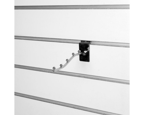 A105-150 Кронштейн изогнутый с 5-ю шариками, d=6мм, длина 150мм, хром