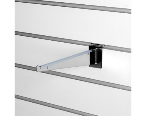 A221c Кронштейн под полку, длина 250 мм с уплотнителем, хром