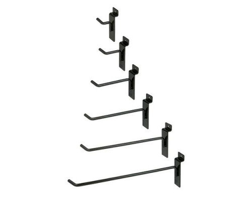 A*294/6 Крючок, длина 300мм, d=6мм, без наконечника, черный