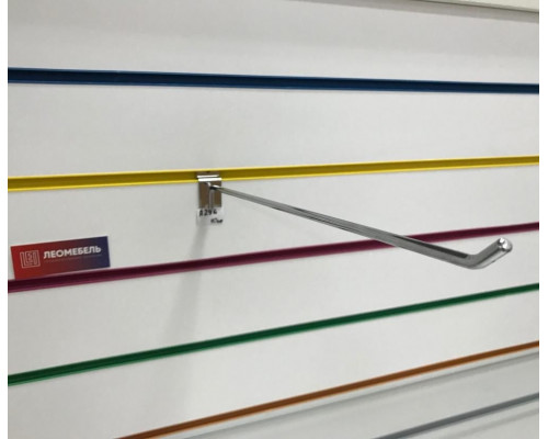 A295c/6p Крючок, длина 350мм, d=6мм, без наконечника, хром