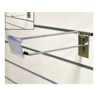 A325-300, d.5, Type 1 Крючок одинарный под ценникодержатель (А327-А328) длина 300 мм, d=5mm, хром