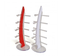 D-824-5 (1 элемент) Стойка для очков, вместимость 5шт., H=340мм, красные, белые