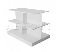 ExTL-58-68-78x118-86 ЭкспоСтол,3 ур.780х180/ 680х1180/ 580х1180,Н860 ЛДСП16мм, дуб сонома.с цок.нож