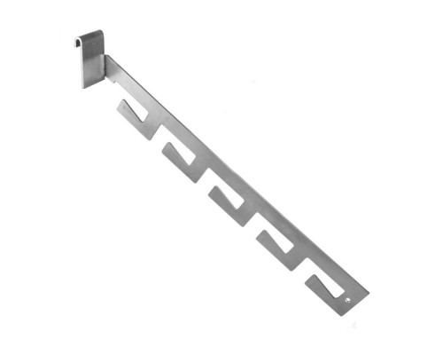 ES112 Кронштейн наклонный с 5-ю крючками, L=300мм, цинк хроматированный