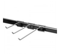 H001-200/4 Крючок на овальную трубу, L=200мм, d=4мм, хром