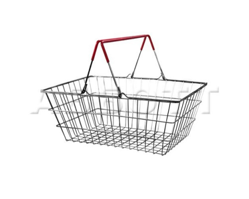 КР-20 Корзина пластиковая с 2-мя ручками, красный