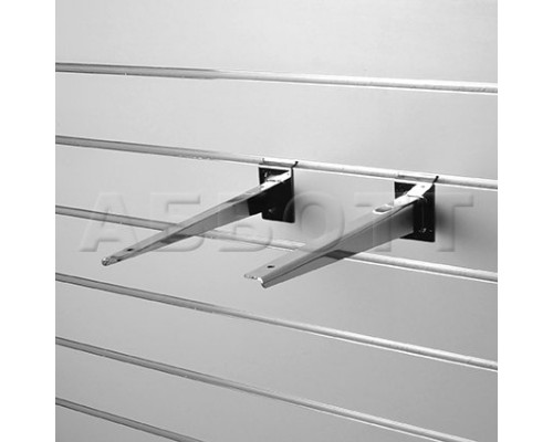 F226c Кронштейн для полки(усиленный) 300мм, хром