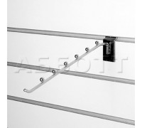 A135-300 Кронштейн наклонный прямой с 6-ю шариками, d=6мм, длина 300мм, хром