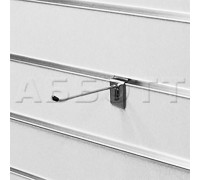 F296/6с Крючок 400мм, d=6мм, с наконечником, хром