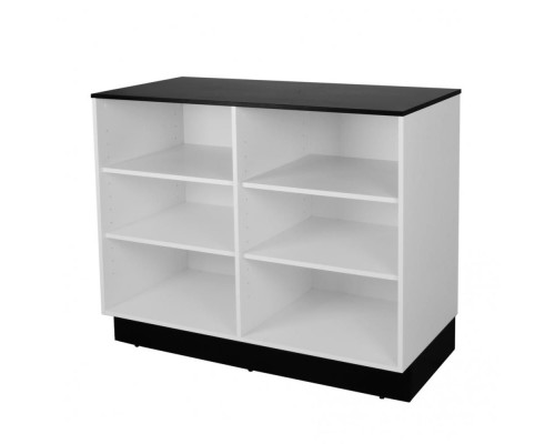 MD12-о Прилавок 970х1200х600 черный/белый без дверок