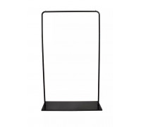 Вешалка напольная Отрада с полкой для обуви из ЛДСП, 920х330х1500Н, черная /черная