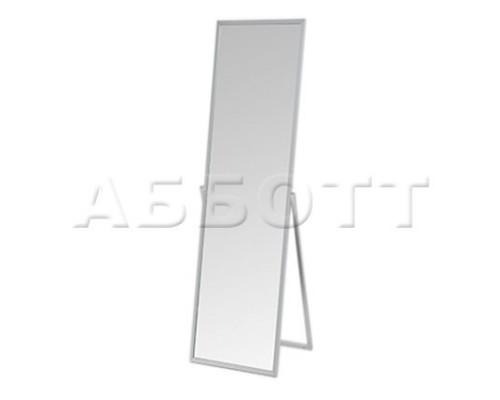 STAM-05 (белый матовый) Зеркало напольное, зеркальное полотно 360х1490Hмм, рама белый матовый