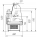 Витрина Айсберг Оптима-К 1,3 кондитерская холодильная