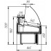 Витрина Айсберг Люкс Оптима-СНП 1,6 универсальная с подтоварником