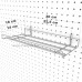 Полка прямая на перфорированную панель Белая , 298*145*62  мм
