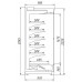 Холодильная горка Ариада Женева-1 ВС 55.95GH-2500/F со стеклом, фруктовая