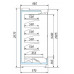Холодильная горка Ариада Женева-1 ВС 55.95GL-2500 со стеклом