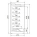 Холодильная горка Ариада Женева-1 ВС 55.95GL-2500/F со стеклом, фруктовая