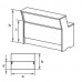 Стол-ресепшн прямоугольный h=114 см БОСТОН