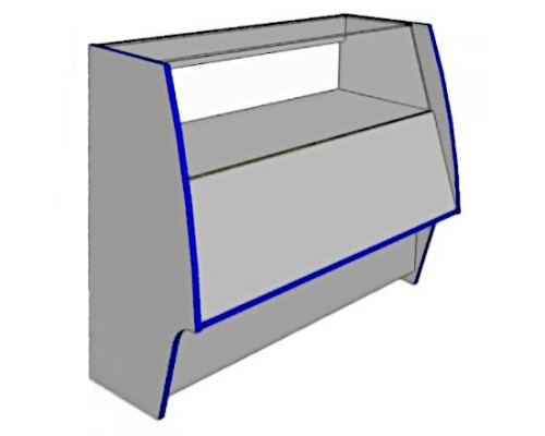 Прилавок полуостекленный Мистраль