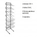 Стойка С 9 прикассовая Каркас стойки разборный Стойка С 9-1(4 блока двойных крючков, 3 корзины)