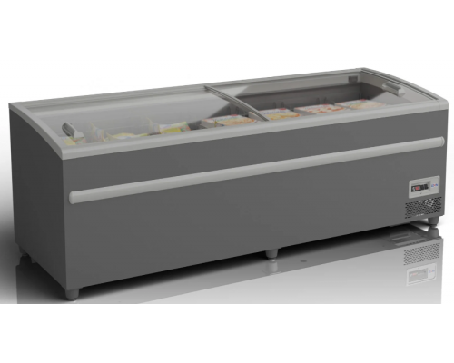 Ларь-бонета Aura 250 НТ/СТ (RAL 7016) с делителями и решетками