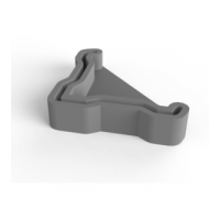 Подпятник пластмассовый под профилированные стойки