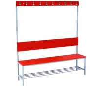 Скамья гардеробная с вешалкой и полкой под обувь 1500 ЛДСП