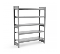 Стеллаж грузовой СГР оцинкованный 2500х1200х500 5 ярусов