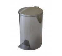 Урна с педалью 10 литров хром