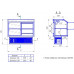 Витрина холодильная встраиваемая Элка Волхонка 1,26 для самообслуживания