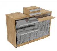 Кассовый стол 2.0 с перфорированной панелью