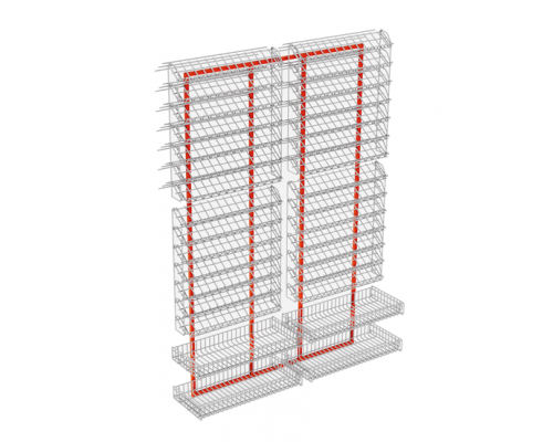 Настенный блок для мелкоштучного товара