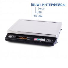 Весы Масса-К МК-6.2-А21(RUW), настольные, аккумулятор, RS232, USB, Wi-Fi, без стойки