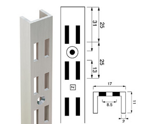 Channel N-112 Стойка перфорированная