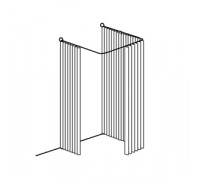 Hs 012 Примерочная кабина без штор NKR.010.CH