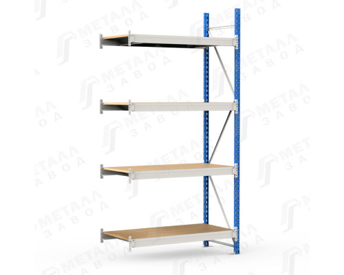 SGR-V-ДСП 1284-2.5 ДС стеллаж до 500 кг на ярус ДСП полка