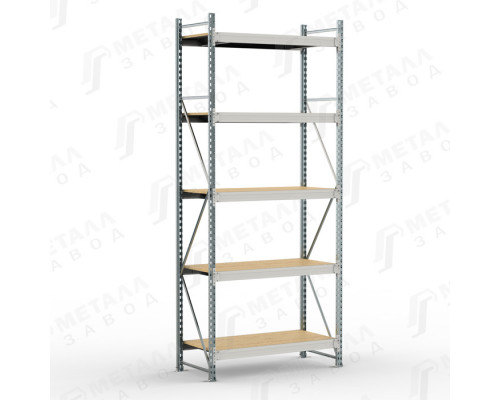SGR-V-ДСП 1285-3.0 стеллаж до 500 кг на ярус ДСП полка