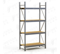 SGR-V-Zn-ДСП 1884-2.5 стеллаж оцинкованный до 500 кг на ярус ДСП полка