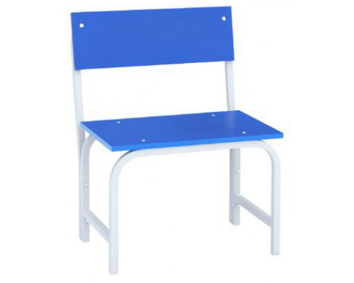 Скамья гардеробная со спинкой 1500 (ЛДСП) синий