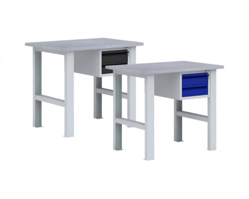 Металлический верстак с подвесной тумбой ВП-Э