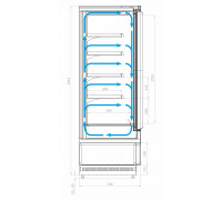Горка морозильная Carboma FC 20-07 VL 1,3-1 0300 Standart (фронт X5L) версия 2.0 0430