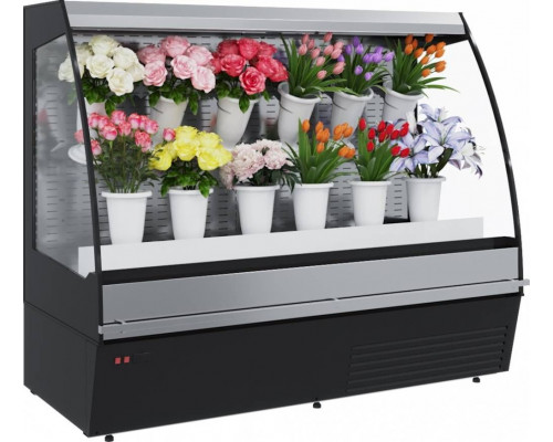 Холодильная горка для цветов Carboma F16-08 VM 1,0-2 0020 FLORA (цвет по схеме(фронт стандартный цвет))