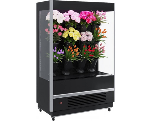 Холодильная горка для цветов Carboma FC20-08 VM 1,3-2 FLORA (9006-9005)