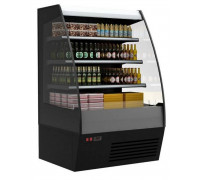 Холодильная горка гастрономическая Carboma F16-08 VM 1,3-2 0020 стеклопакет (Carboma 1600/875 ВХСп-1,3) (9005 цвет черный)