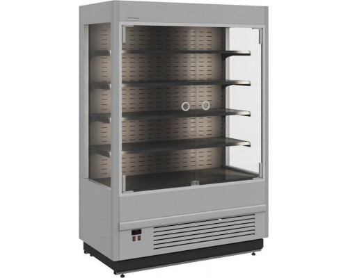 Холодильная горка гастрономическая Carboma FC 20-08 VM 1,3-1 Light (фронт X0, цвет по схеме фронт стандартный цвет)