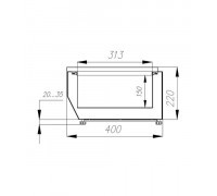 Холодильная витрина для ингредиентов Carboma IDO (A40) SM 1,2 (VT2-G (GN1/3))