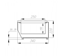 Холодильная витрина для ингредиентов Carboma IKI (A30) SM 1,9 (VTi4-G (GN1/4))